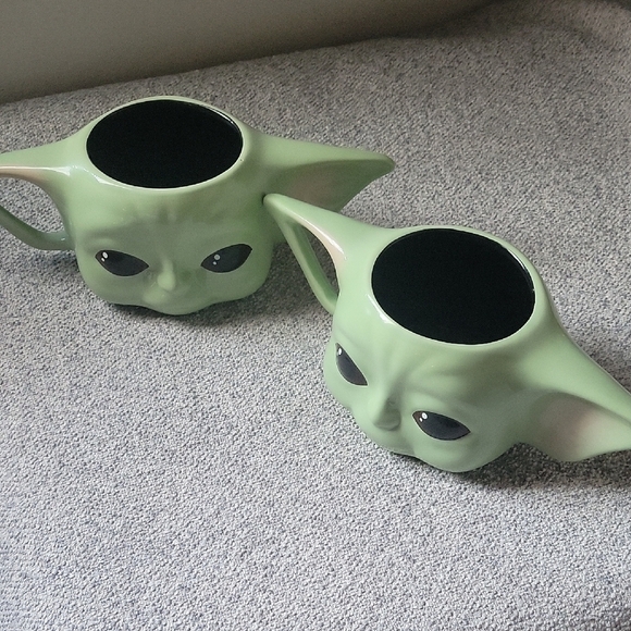 Disney STAR WARS GROGU Green Ceramic Baby Alien Mugs Set of 2 - Picture 6 of 6
